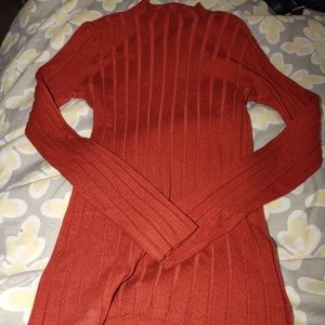 Shein 2X mockneck stretch ribbed top